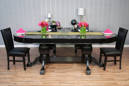 BBO Poker Tables - 3 - Leaf Oval Dining Top for Rockwell & Elite Poker Tables - Elite Man Cave
