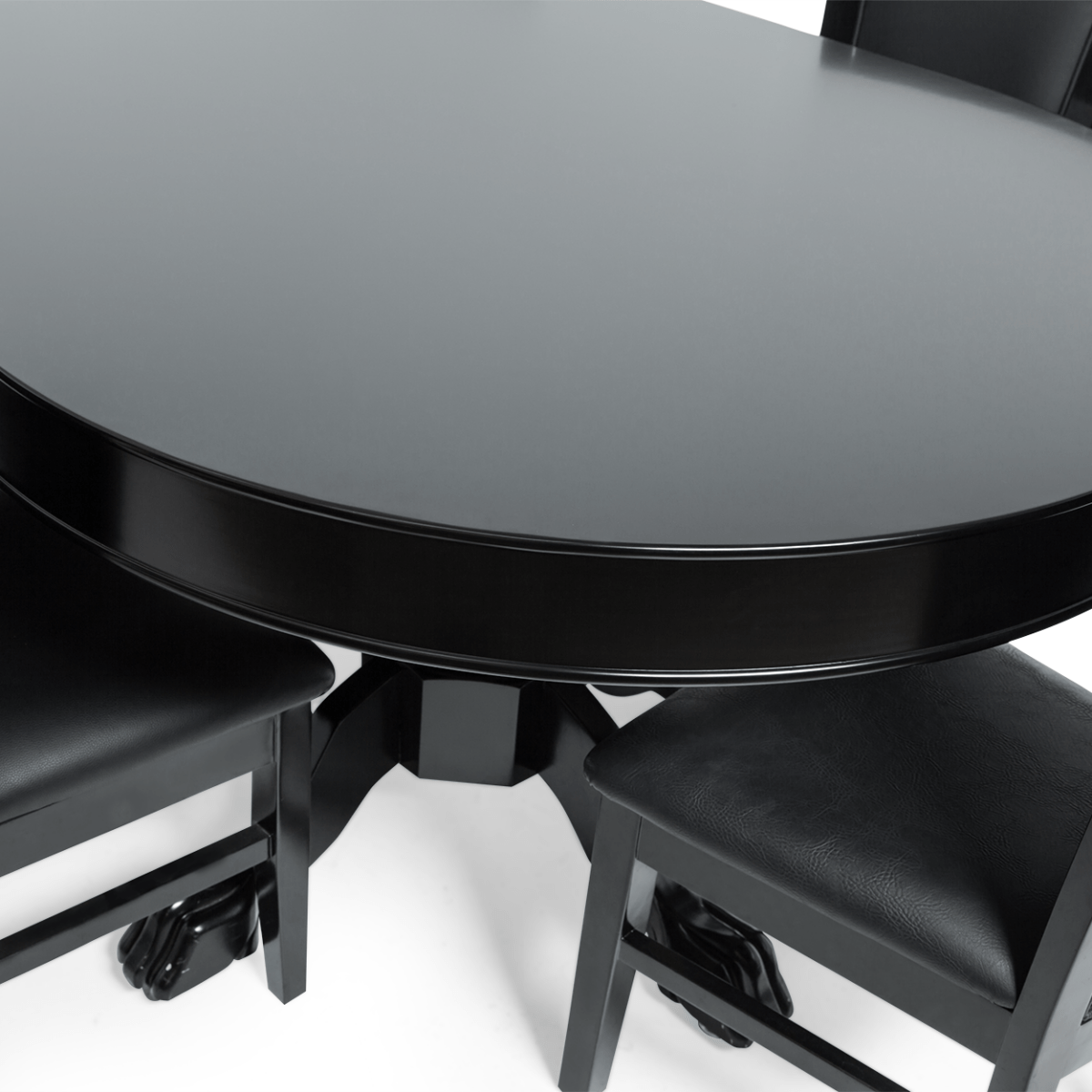 BBO Poker Tables - 3 - Leaf Oval Dining Top for Rockwell & Elite Poker Tables - Elite Man Cave