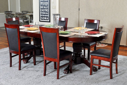 BBO Poker Tables - 3 - Leaf Oval Dining Top for Rockwell & Elite Poker Tables - Elite Man Cave