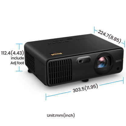 BenQ - BenQ AH700ST - 4000 Lumen WUXGA Short Throw Laser Golf Simulator Projector - Elite Man Cave