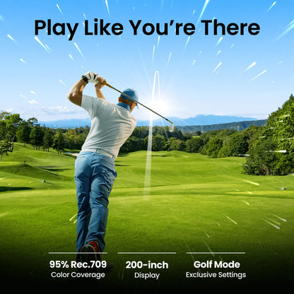 BenQ - BenQ AH700ST - 4000 Lumen WUXGA Short Throw Laser Golf Simulator Projector - Elite Man Cave