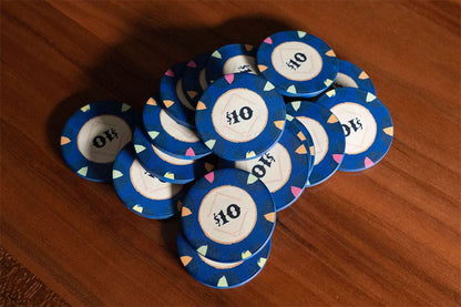 BBO Poker Tables - Classic Casino Poker Chips - Elite Man Cave