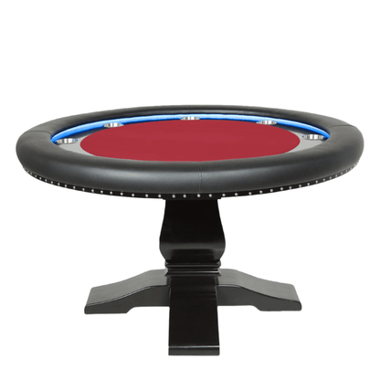 BBO Poker Tables - Ginza LED Round Poker Table - Elite Man Cave