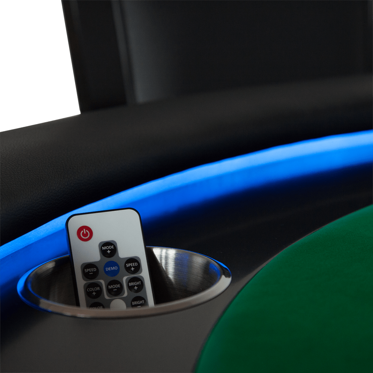 BBO Poker Tables - Ginza LED Round Poker Table - Elite Man Cave