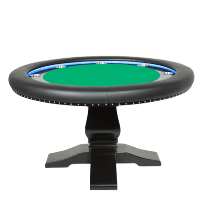 BBO Poker Tables - Ginza LED Round Poker Table - Elite Man Cave