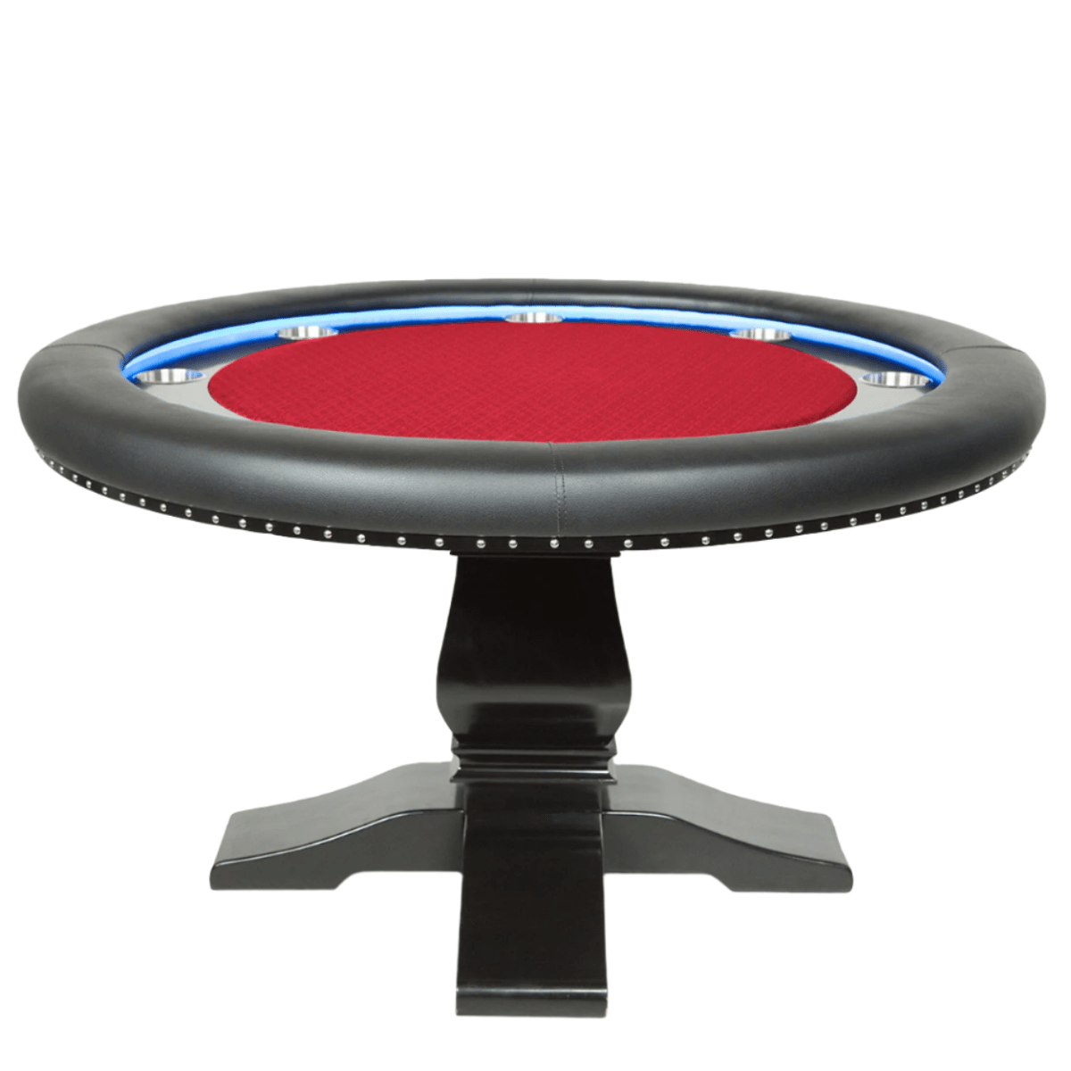 BBO Poker Tables - Ginza LED Round Poker Table - Elite Man Cave