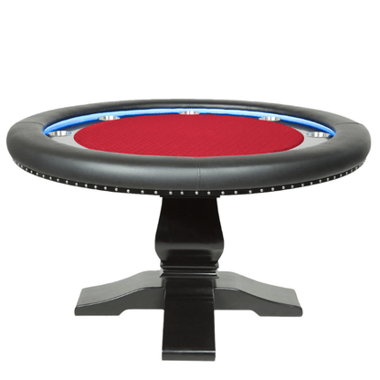 BBO Poker Tables - Ginza LED Round Poker Table - Elite Man Cave