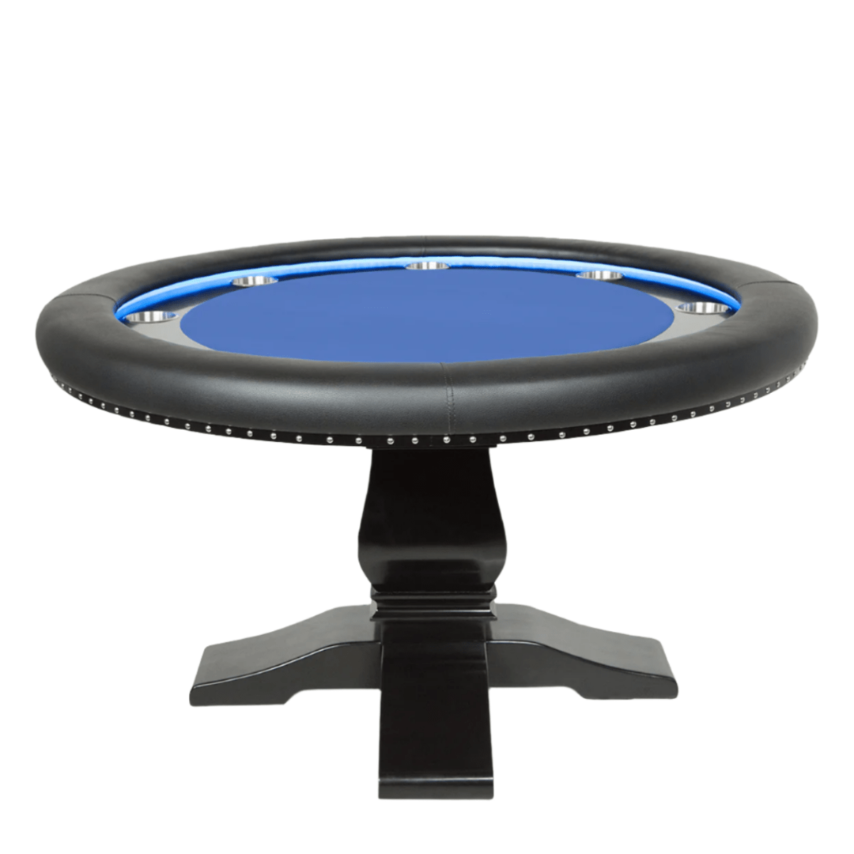 BBO Poker Tables - Ginza LED Round Poker Table - Elite Man Cave