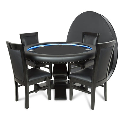 BBO Poker Tables - Ginza LED Round Poker Table - Elite Man Cave