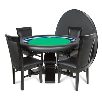 BBO Poker Tables - Ginza LED Round Poker Table - Elite Man Cave