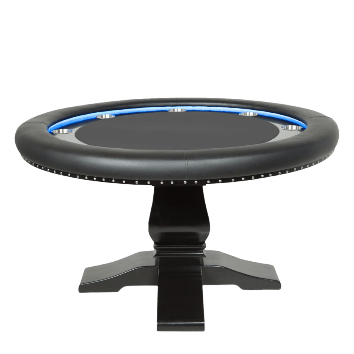 BBO Poker Tables - Ginza LED Round Poker Table - Elite Man Cave