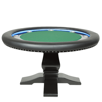 BBO Poker Tables - Ginza LED Round Poker Table - Elite Man Cave