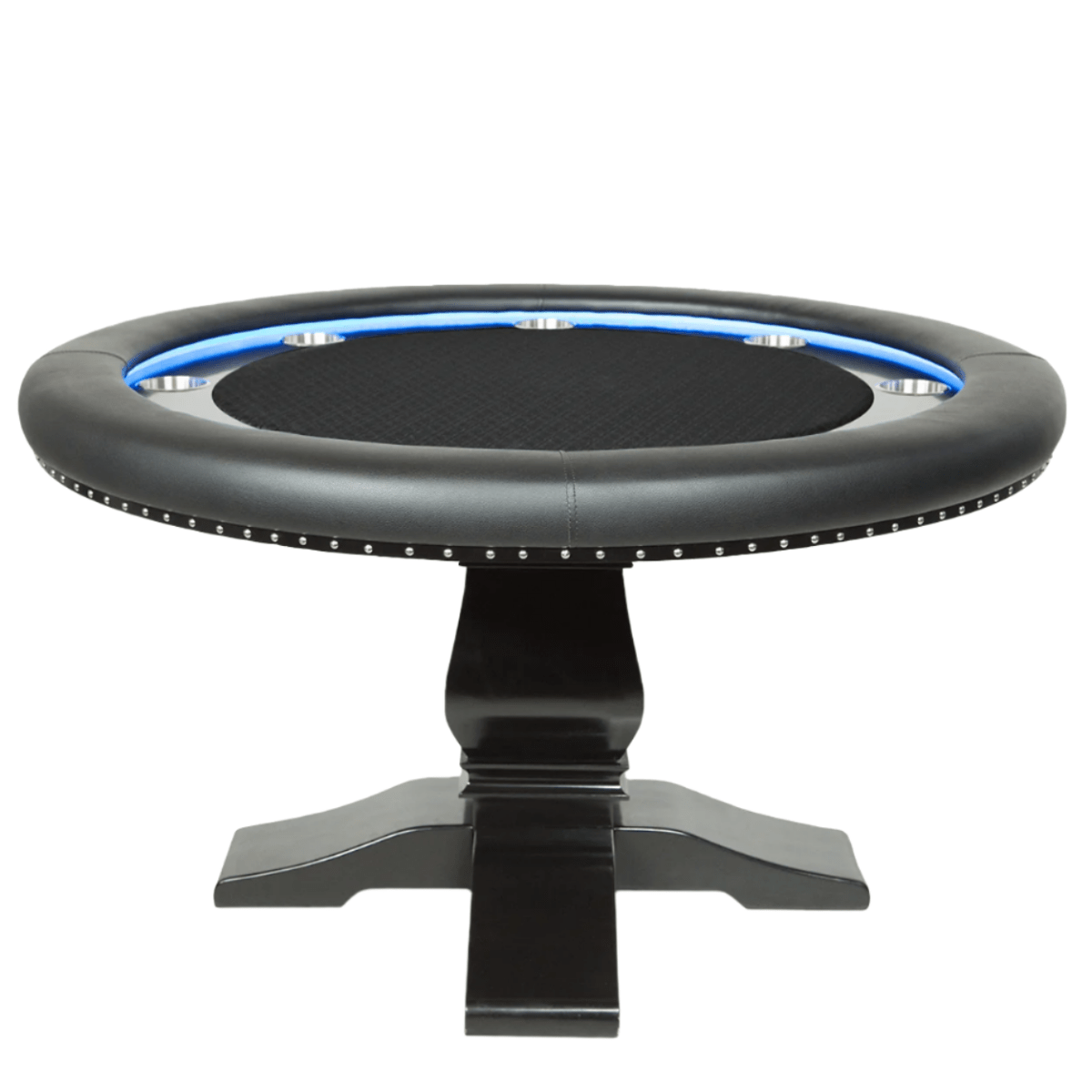 BBO Poker Tables - Ginza LED Round Poker Table - Elite Man Cave