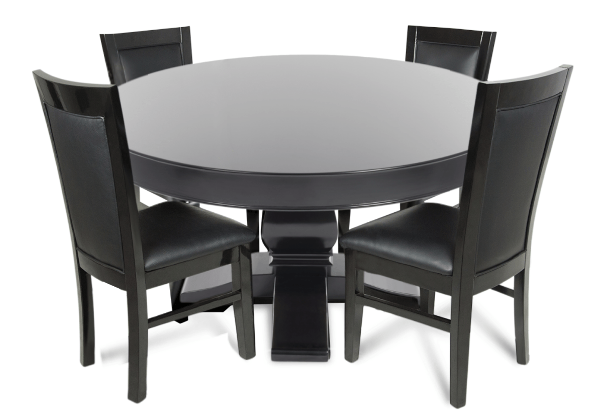 BBO Poker Tables - Luxury Dining Style Poker Chair with Solid Oak and Leather Upholstery - Elite Man Cave