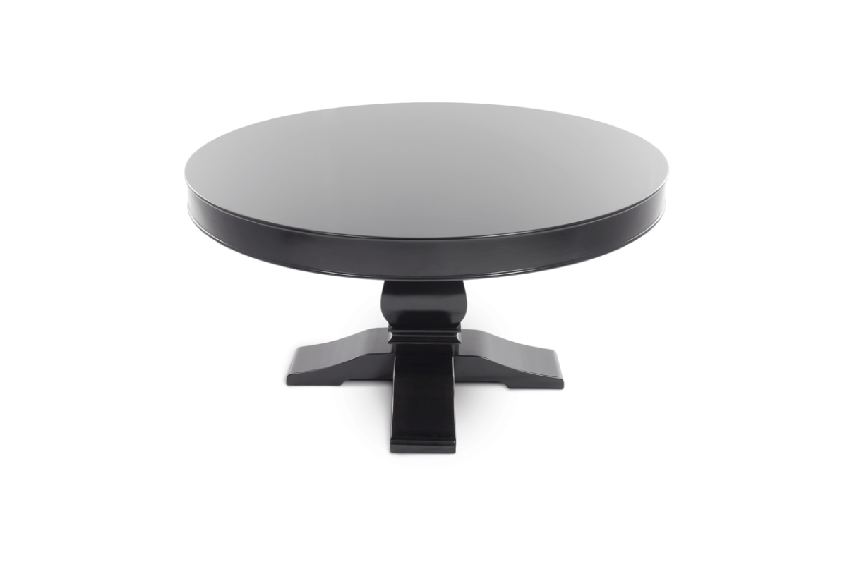 BBO Poker Tables - Round Dining Top for Ginza LED Poker Table – Black Gloss Finish - Elite Man Cave
