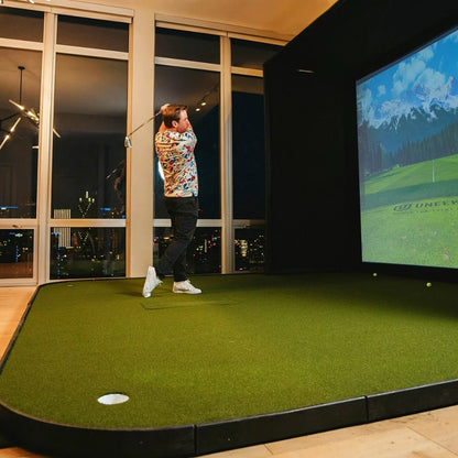 The Indoor Golf Shop - SIGPRO Golf Simulator Flooring - Elite Man Cave