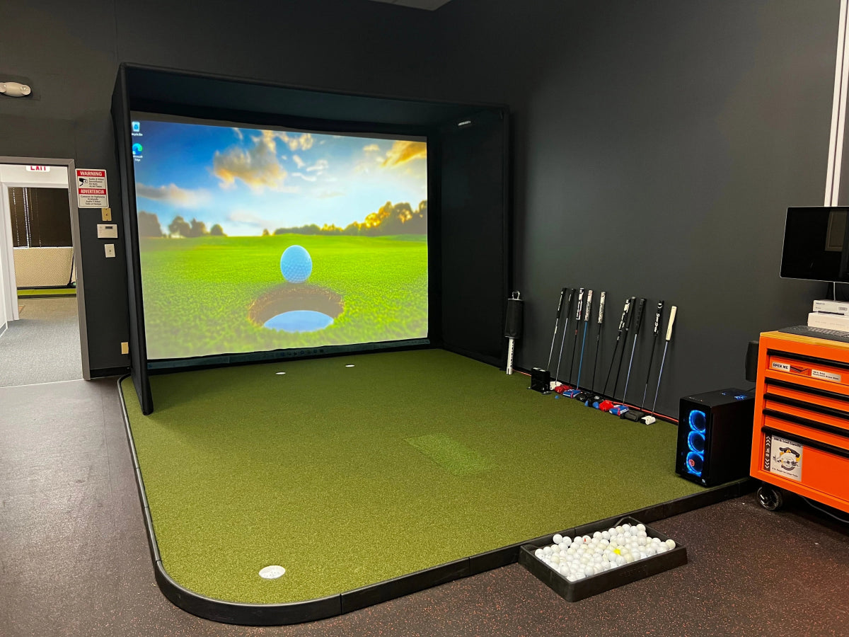 The Indoor Golf Shop - SIGPRO Golf Simulator Flooring - Elite Man Cave