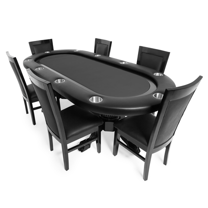 BBO Poker Tables - The Elite Poker Table with Black Racetrack - Elite Man Cave