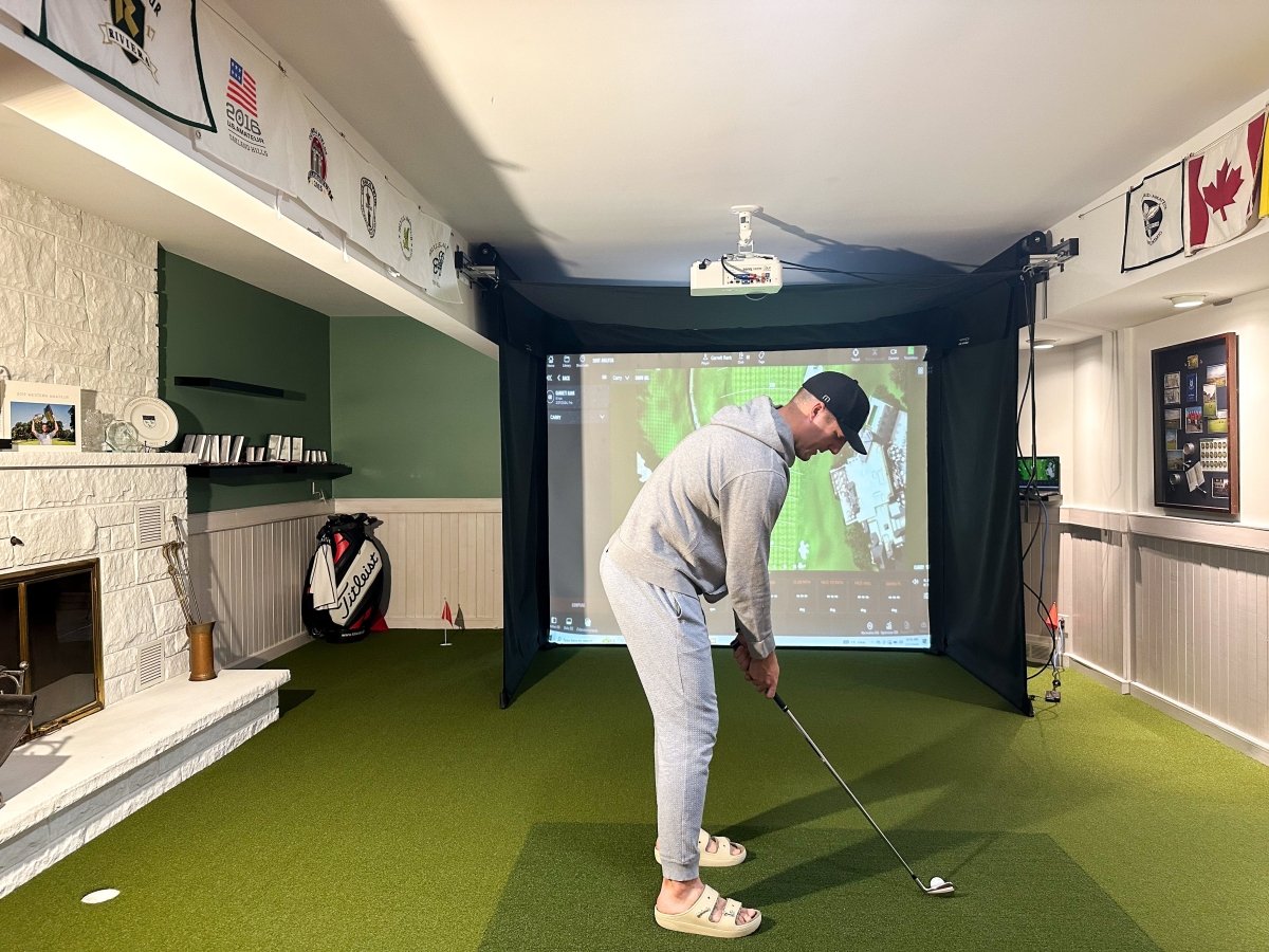 The SportScreen - Vanish 11 Retractable Golf Enclosure - Elite Man Cave