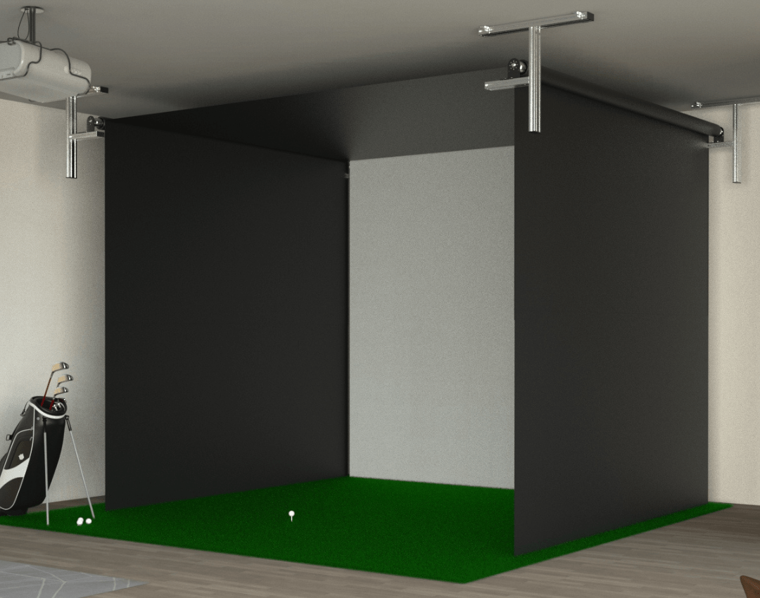 The SportScreen - Vanish 11 Retractable Golf Enclosure - Elite Man Cave