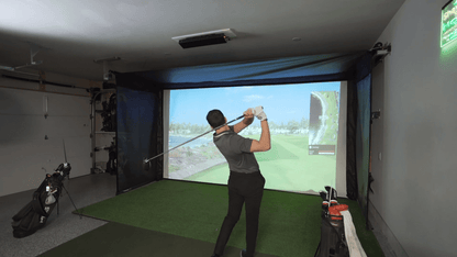 The SportScreen - Vanish 16H Retractable Golf Enclosure - Elite Man Cave